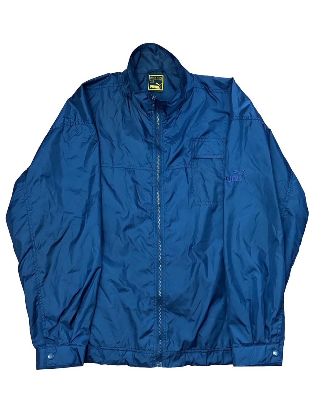 Vintage 90s Puma Navy Blue Windbreaker Jacket